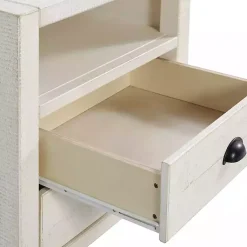 Kirklands Home Wood Open Shelf Nightstand White Discount