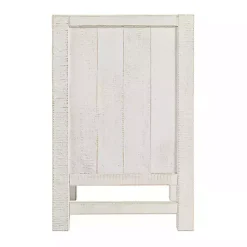 Kirklands Home Wood Open Shelf Nightstand White Discount