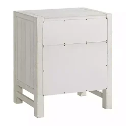Kirklands Home Wood Open Shelf Nightstand White Discount