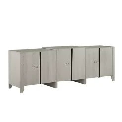 Kirklands Home Wood 6-Shelf Media Cabinet White Sale