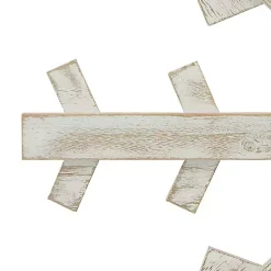 Christmas Art & Wall Decor>Kirklands Home Wood Snowflake Wall Plaque, 20 in. White