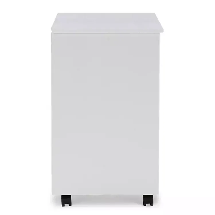 Kirklands Home Wood Wide 6-Drawer Cary Storage Cart White Best