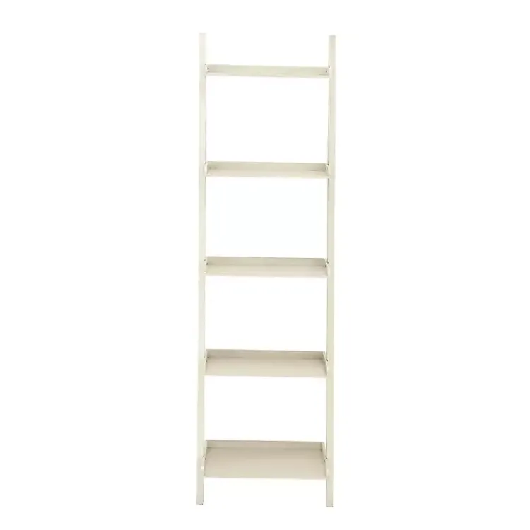 Kirklands Home Wooden Leaning Shelf White
