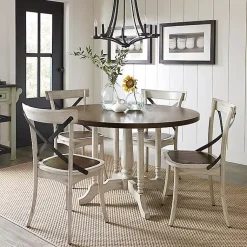 Kirklands Home White X-Back Wooden Dining Chairs, Set of 2 Sale