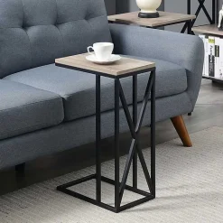 Kirklands Home Whitewash Tucson C-Table Brown Hot