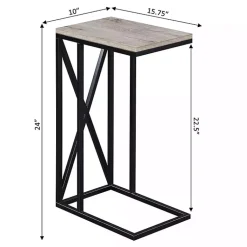 Kirklands Home Whitewash Tucson C-Table Brown Hot