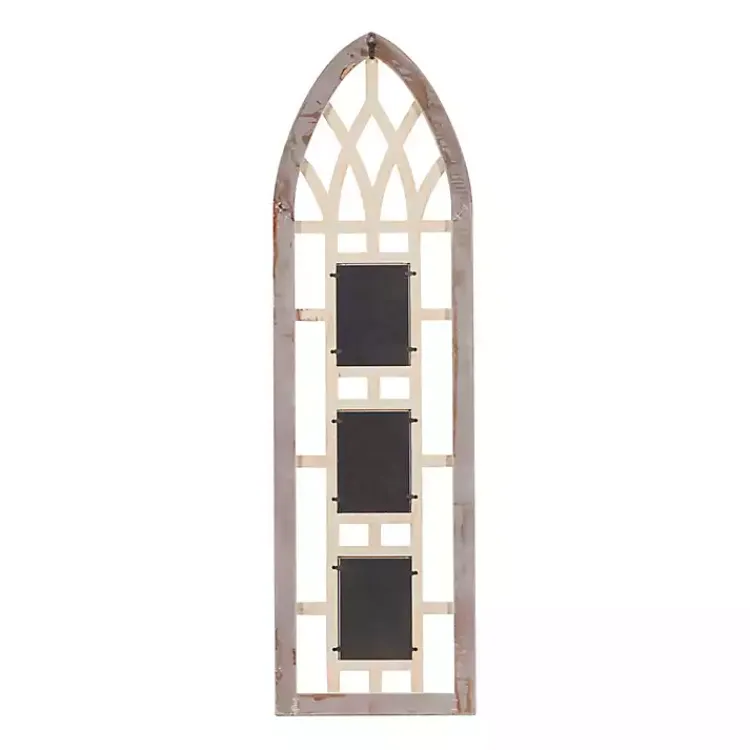 Collage Frames>Kirklands Home Whitewash Window Arch 3-Opening Collage Frame