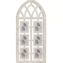 Collage Frames>Kirklands Home Whitewash Window Arch 6-Opening Collage Frame