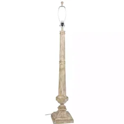 Kirklands Home Whitewashed Brown Resin Floor Lamp Tan Discount