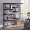 Kirklands Home Whitewashed Etagere Industrial Bookcase Hot