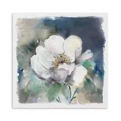 Kirklands Home Whitewashed Peony Canvas Art Print New