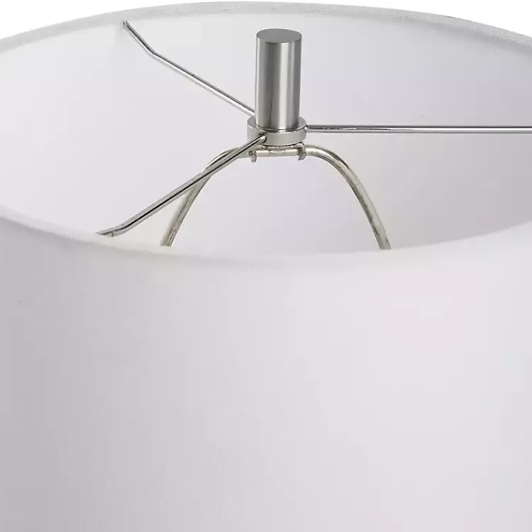 Kirklands Home washed Textured Ellie Table Lamp White