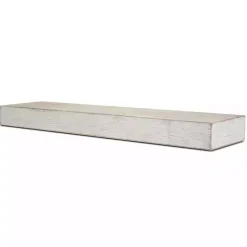 Kirklands Home Whitewashed Wood Floating Shelf, 36 in. Outlet