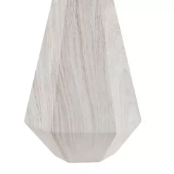 Kirklands Home washed Wood Flynn Table Lamp White