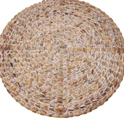Kirklands Home Whitewashed Woven Rattan Placemats, Set of 4 Discount
