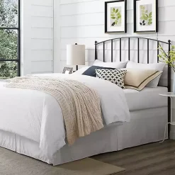 Kirklands Home Whitley Metal Slat Full/Queen Headboard Black New