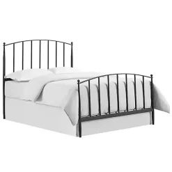 Kirklands Home Whitley Metal Slat Queen Bed Black Outlet