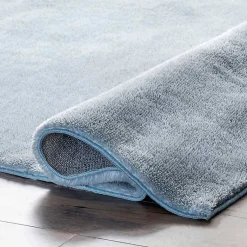 Kirklands Home Whitlow Shag Washable Area Rug, 6x9 Blue Hot