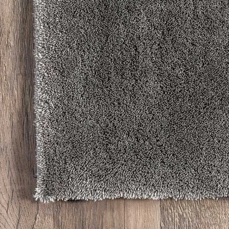 Kirklands Home Whitlow Charcoal Shag Washable Area Rug, 8x10 Gray Outlet
