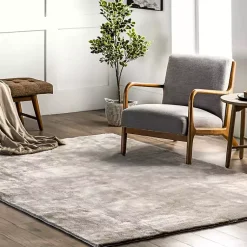 Kirklands Home Whitlow Shag Washable Area Rug, 6x9 Gray Sale