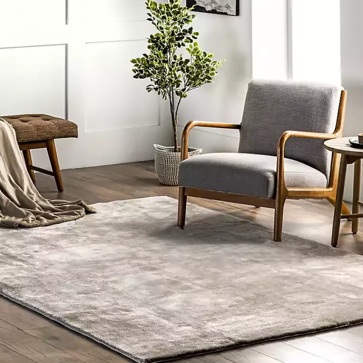 Kirklands Home Whitlow Shag Washable Area Rug, 6x9 Gray Sale