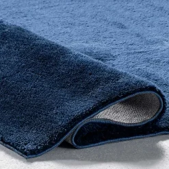 Kirklands Home Whitlow Navy Shag Washable Area Rug, 8x10 Blue Outlet