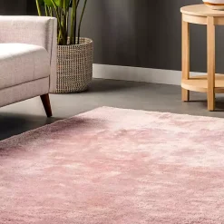 Kirklands Home Whitlow Shag Washable Area Rug, 6x9 Pink Discount