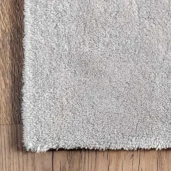 Kirklands Home Whitlow Shag Washable Area Rug, 6x9 Silver Sale