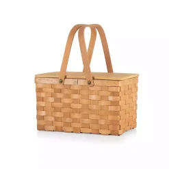 Kirklands Home Wicker Picnic Basket with Removable Cooler New
