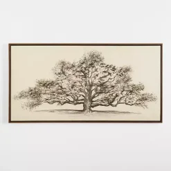 Kirklands Home Wide Oak Tree Framed Art Print Clearance