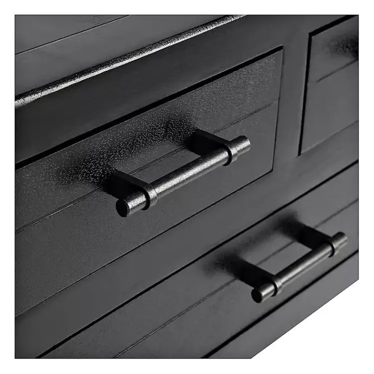 Kirklands Home Wilbert 3-Drawer Console Table Black Discount