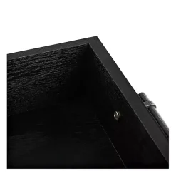 Kirklands Home Wilbert 3-Drawer Console Table Black Discount