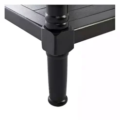 Kirklands Home Wilbert 3-Drawer Console Table Black Discount