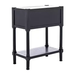 Kirklands Home Wilbert 3-Drawer Console Table Black Discount