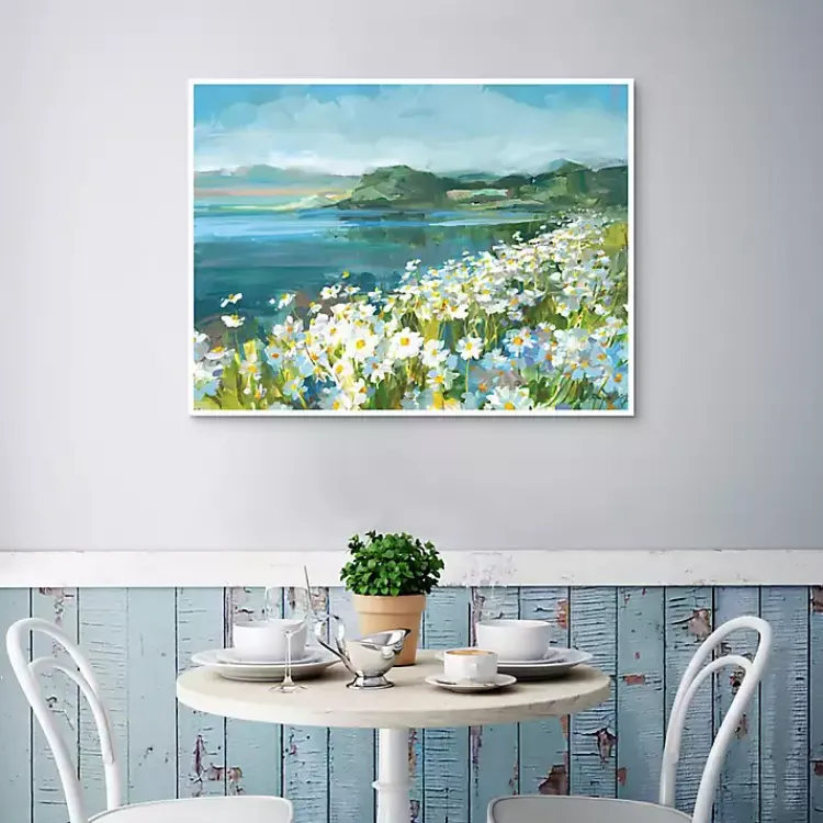 Kirklands Home Wild Daisy Bay Framed Canvas Art Print