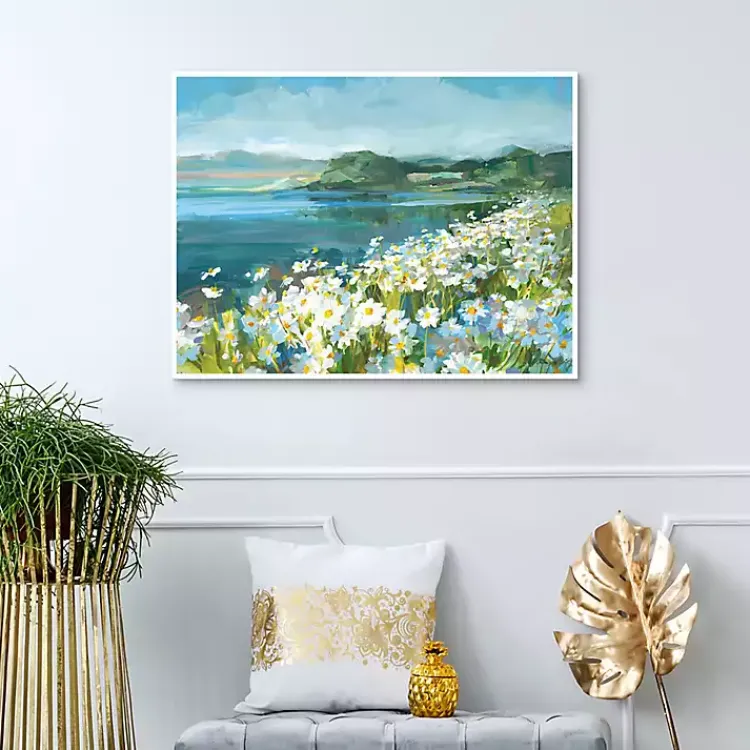 Kirklands Home Wild Daisy Bay Framed Canvas Art Print