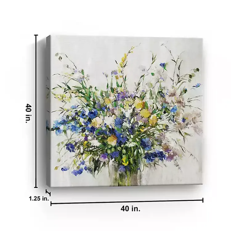 Kirklands Home Wild Grown Bouquet Canvas Art Print, 40x40 in. Clearance