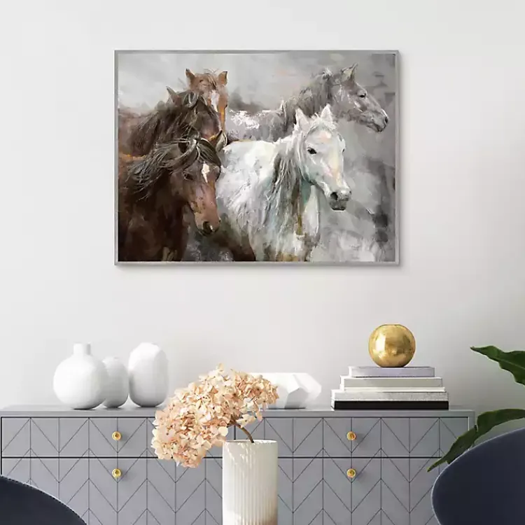 Kirklands Home Wild Ride Framed Canvas Art Print Hot
