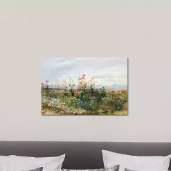 Kirklands Home Wildflower With a View Canvas Art Print Multicolor New
