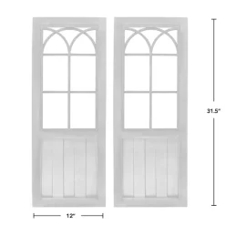 Kirklands Home Willow Farms Window Plaque, Set of 2 Brown Discount