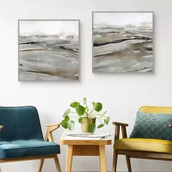 Kirklands Home Windblown Sands Framed Canvas Art Prints, Set of 2 Hot