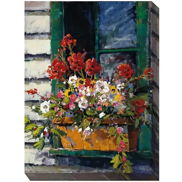 Kirklands Home Window of Color Outdoor Canvas Art Print Multi Best