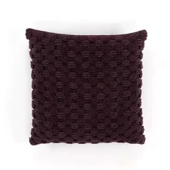 Pillows>Kirklands Home Wine Heavily Textured Pillow Purple