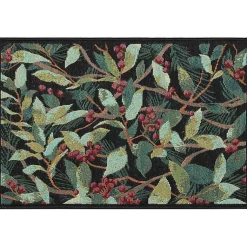 Outdoor Christmas Decorations>Kirklands Home Winter Blooms Accent Rug, 24x34