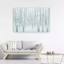 Kirklands Home Winter Blue Birch Canvas Art Print, 60x40 in. Hot