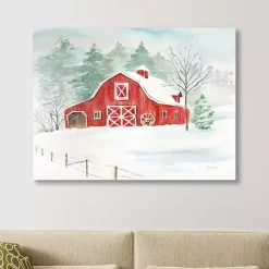 Christmas Art & Wall Decor>Kirklands Home Winter Farmhouse Canvas Art Print