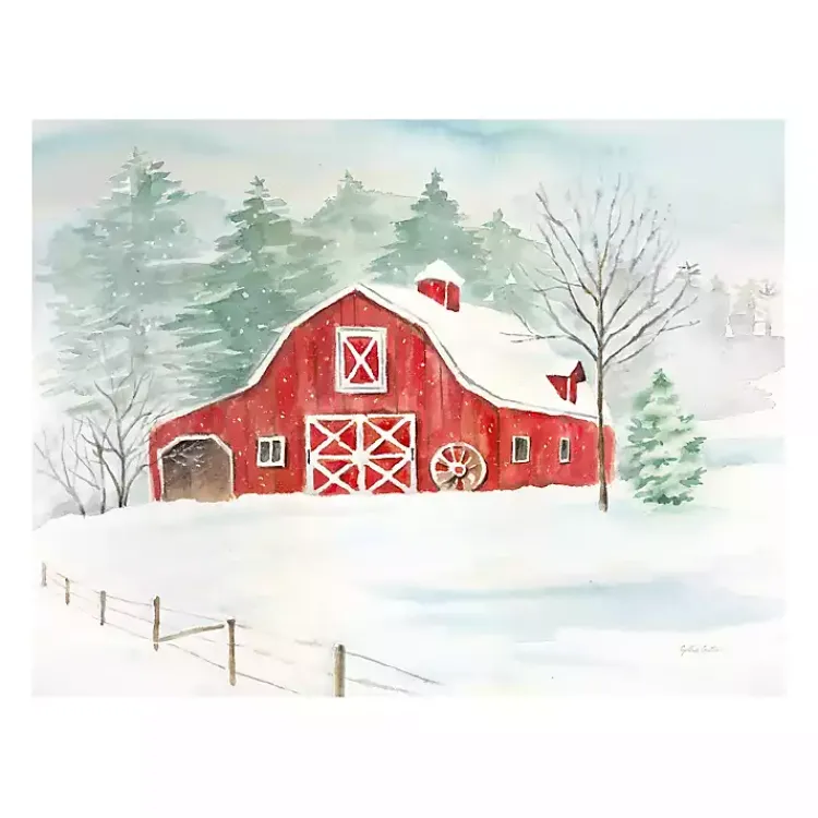 Christmas Art & Wall Decor>Kirklands Home Winter Farmhouse Canvas Art Print