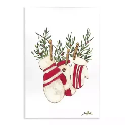 Christmas Art & Wall Decor>Kirklands Home Winter Mittens on Clothesline Wall Plaque
