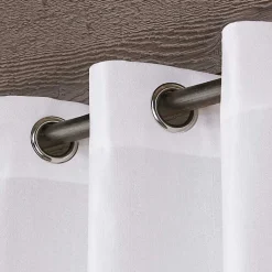 Kirklands Home Winter Biscayne Curtain Panel Set, 96 in. White Discount