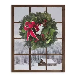 Christmas Art & Wall Decor>Kirklands Home Winter Window Canvas Art Print